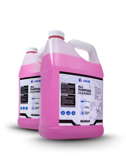 Two-gallon set of JMG All Purpose Cleaner – ideal for bulk cleaning in San Francisco homes, pet facilities, and maintenance shops